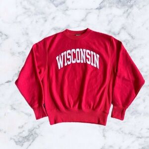 Red Wisconsin Sweatshirt